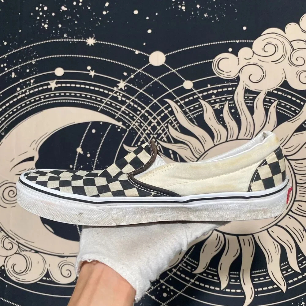 Vans Athletic Sneaker Shoe Unisex M8.5/W10 White Suede Skateboarding